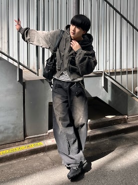 「アイテム（財布）」を使った、Seigoさん（メンズ・165cm）の春コーディネート