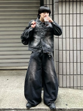 「アイテム（デニムジャケット）」を使った、Seigoさん（メンズ・165cm）の秋コーディネート