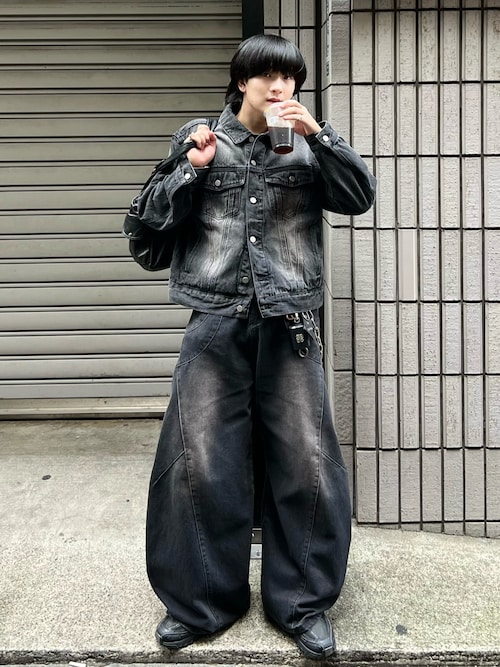 セール】Blasted denim jacket / ブラストデニムジャケット（デニム