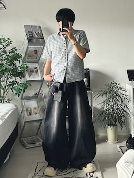 「アイテム（コインケース）」を使った、Seigoさん（メンズ・165cm）の夏コーディネート