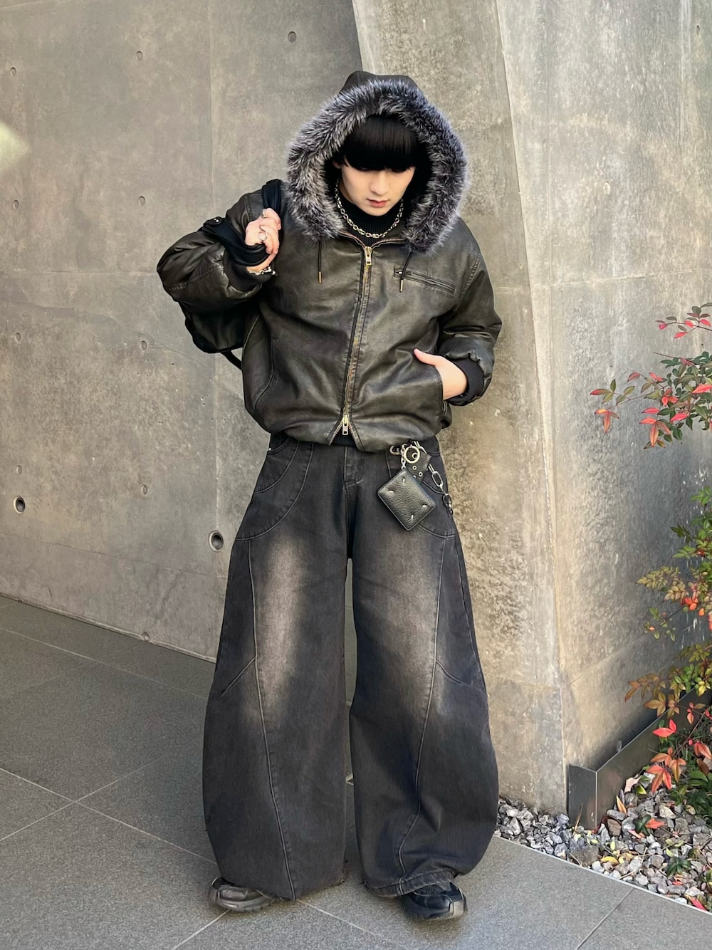 新色登場DRAW CODE DOUBLE ZIP ARTIFICIAL 2WAY HOOD BLOUSON ドロー