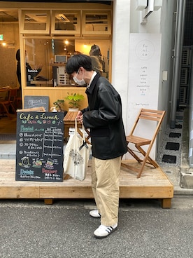 「アイテム（カバーオール）」を使った、cureyonさん（メンズ・172cm・20代）の秋コーディネート