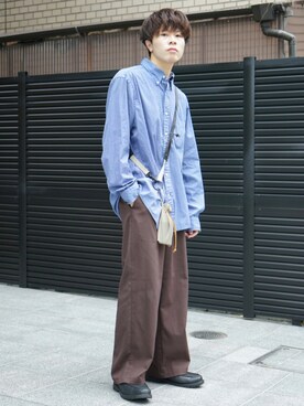 「Hint&Wit（ヒントアンドウィット）のアイテム」を使った、junさん（メンズ・171cm）の秋コーディネート