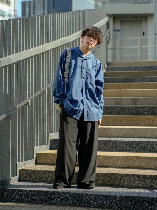 セール】Dolman Shirt Hoodie - ドルマンシャツフーディー（パーカー