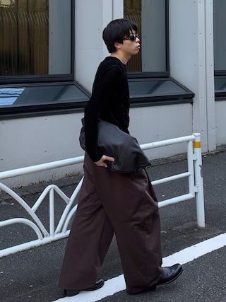 「NVRFRGT(ネヴァーフォーゲット)のDOUBLE LAYERED LONG SLEEVE T-SHIRT(Tシャツ/カットソー)」を使った、junさん(メンズ・170cm)の秋コーディネート