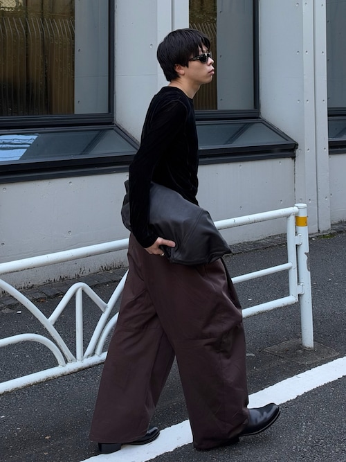 「NVRFRGT(ネヴァーフォーゲット)のDOUBLE LAYERED LONG SLEEVE T-SHIRT(Tシャツ/カットソー)」を使った、junさん(メンズ・170cm)の秋コーディネート