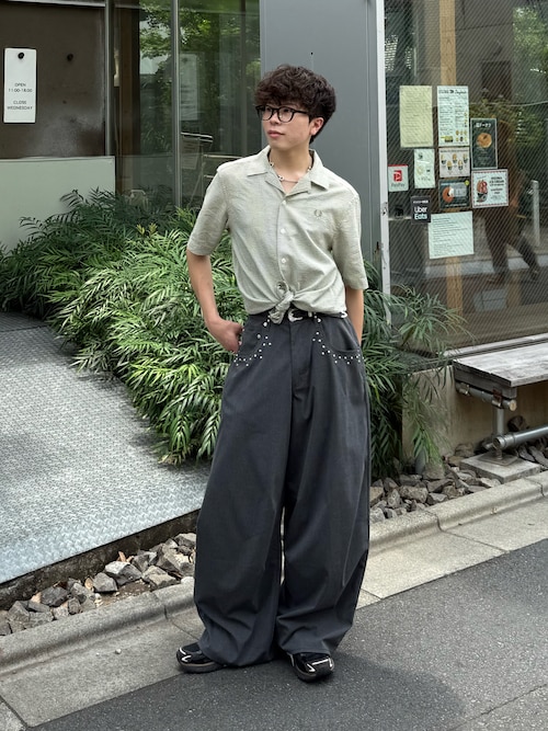 TORY LEATHER/トリーレザー 3/4 inch 3-Piece Silver Buckle Set