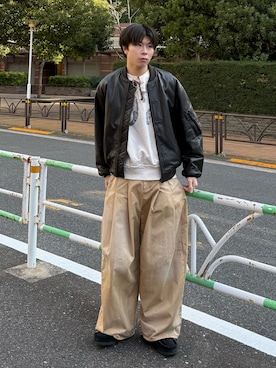 junさん（メンズ・171cm）の冬コーディネート