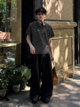「EPNK（イーピーエヌケー）のアイテム」を使った、junさん（メンズ・170cm）の夏コーディネート