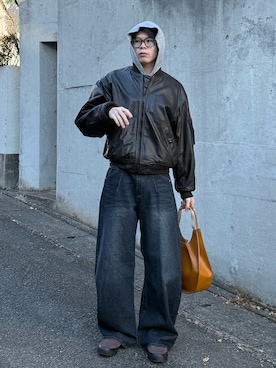 junさん（メンズ・171cm）の冬コーディネート