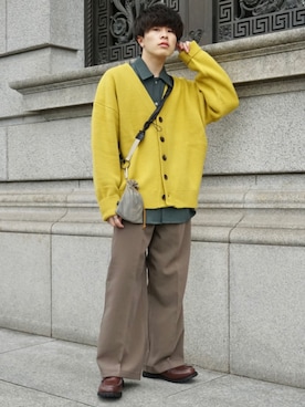 「Hint&Wit（ヒントアンドウィット）のアイテム」を使った、junさん（メンズ・171cm）の冬コーディネート