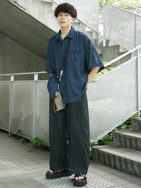 「Hint&Wit（ヒントアンドウィット）のアイテム」を使った、junさん（メンズ・171cm）の春コーディネート