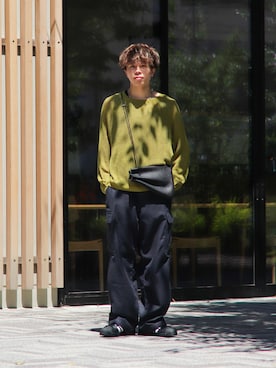 「UNIQLO（ユニクロ）のアイテム（カーゴパンツ）」を使った、junさん（メンズ・171cm）の夏コーディネート