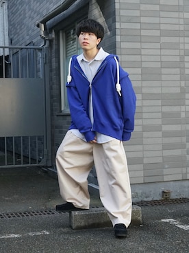 「re_k by JUNRED（レクバイジュンレッド）のアイテム（パンツ）」を使った、junさん（メンズ・171cm）の秋コーディネート