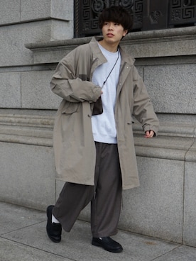 「CASPER JOHN」｜「アイテム（その他アウター）」を使った、junさん（メンズ・171cm）の秋コーディネート