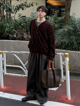 「YOKE（ヨーク）のアイテム」を使った、junさん（メンズ・171cm）の冬コーディネート