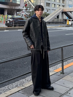 「ANTHEM A（アンセムエー）のアイテム」を使った、junさん（メンズ・170cm）の春コーディネート