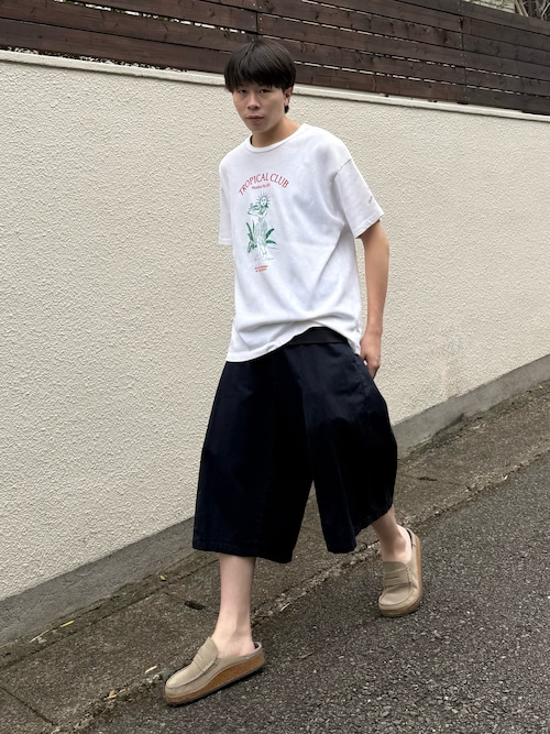「TORY LEATHER(トリーレザー)のTORY LEATHER/トリーレザー 3/4 inch 3-Piece Silver Buckle Set Belt レザーベルト(ベルト)」を使った、junさん(メンズ・170cm)の夏コーディネート