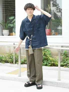 「Hint&Wit（ヒントアンドウィット）のアイテム」を使った、junさん（メンズ・171cm）の春コーディネート