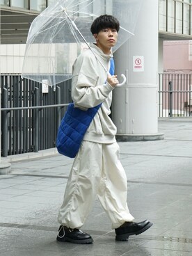 「RAGEBLUE（レイジブルー）のアイテム（カーゴパンツ）」を使った、junさん（メンズ・171cm）の秋コーディネート