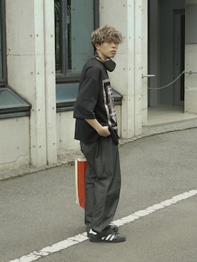 「FREITAG（フライターグ）のアイテム（トートバッグ）」を使った、junさん（メンズ・171cm）の春コーディネート