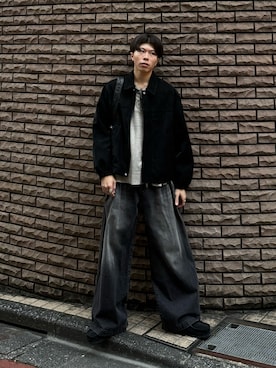 「アイテム（メガネ）」を使った、junさん（メンズ・171cm・20代）の秋コーディネート