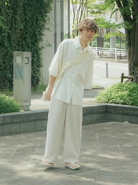「muleboy（ミュールボーイ）のアイテム」を使った、junさん（メンズ・171cm）の夏コーディネート