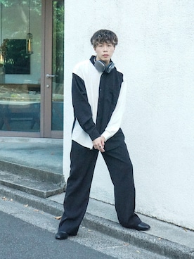 「ADAMASTE（アダマスト）のアイテム（パンツ）」を使った、junさん（メンズ・171cm）の夏コーディネート