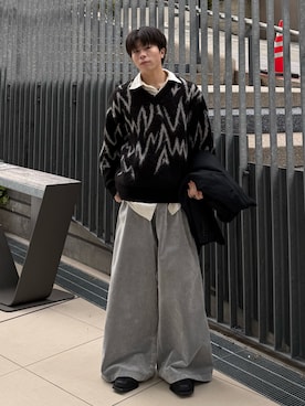 junさん（メンズ・171cm）の冬コーディネート