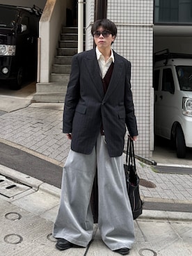 junさん（メンズ・171cm）の冬コーディネート