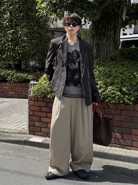 「MASU（エムエーエスユー）のアイテム」を使った、junさん（メンズ・170cm）の春コーディネート