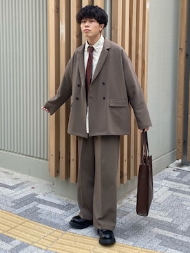 「RAGEBLUE（レイジブルー）のアイテム（バッグ）」を使った、junさん（メンズ・171cm）の春コーディネート