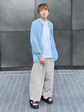「Happy John（ハッピージョン）のアイテム」を使った、junさん（メンズ・171cm）の夏コーディネート