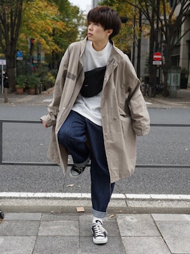 「remer（リメール）のアイテム（ジャケット/アウター）」を使った、junさん（メンズ・171cm）の冬コーディネート