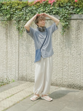 junさんの「Tweed balloon pants/ツイードバルーンパンツ」を使ったコーディネート