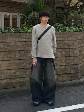 「アイテム（デジタル腕時計）」を使った、junさん（メンズ・171cm）の秋コーディネート