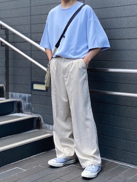 「Hint&Wit（ヒントアンドウィット）のアイテム」を使った、junさん（メンズ・171cm）の夏コーディネート