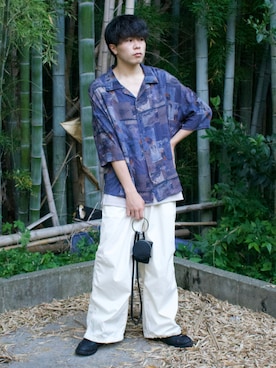 「RAGEBLUE（レイジブルー）のアイテム（カーゴパンツ）」を使った、junさん（メンズ・171cm）の春コーディネート