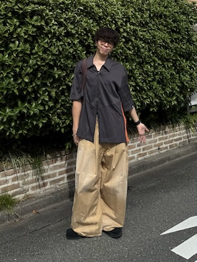 「アイテム（チノパンツ）」を使った、junさん（メンズ・171cm・20代）の夏コーディネート