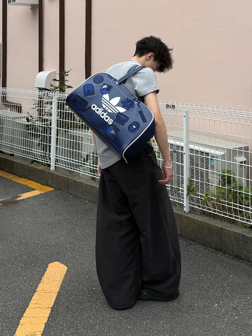 adidas Originals ワッフル Tシャツ 半袖 水色 L アディダス オリジナル ワッフルTシャツ ブルー Lサイズ スリムT