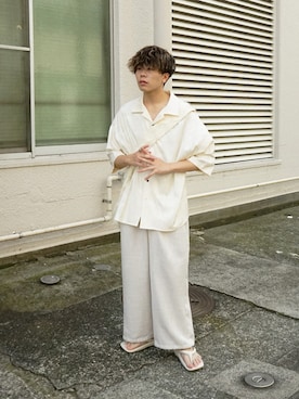 「muleboy（ミュールボーイ）のアイテム」を使った、junさん（メンズ・171cm）の夏コーディネート