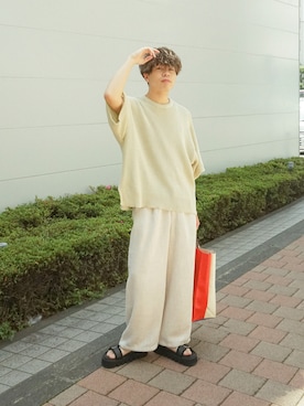 「ASTRONOMY（アストロノミー）のアイテム」を使った、junさん（メンズ・171cm）の夏コーディネート