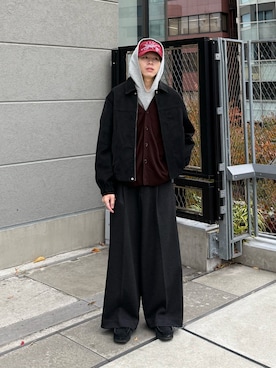 「アイテム（モカシン/デッキシューズ）」を使った、junさん（メンズ・171cm）の秋コーディネート