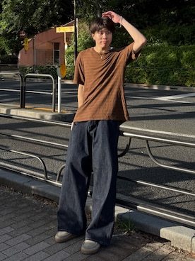 「Wrangler（ラングラー）のアイテム」を使った、junさん（メンズ・170cm）の夏コーディネート
