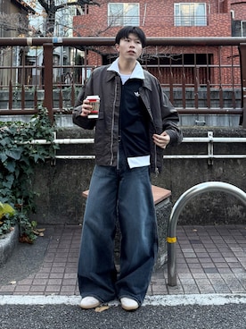 「スポーツミックス」｜junさん（メンズ・171cm）の冬コーディネート