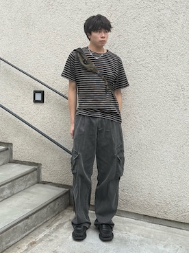 「EPNK（イーピーエヌケー）のアイテム」を使った、junさん（メンズ・170cm）の夏コーディネート