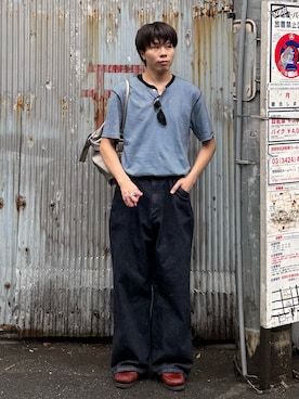 「Ray-Ban（レイバン）のアイテム」を使った、junさん（メンズ・170cm）の夏コーディネート