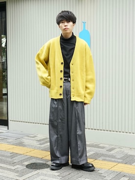 「FREAK'S STORE（フリークスストア）のアイテム（ベルト）」を使った、junさん（メンズ・171cm）の秋コーディネート