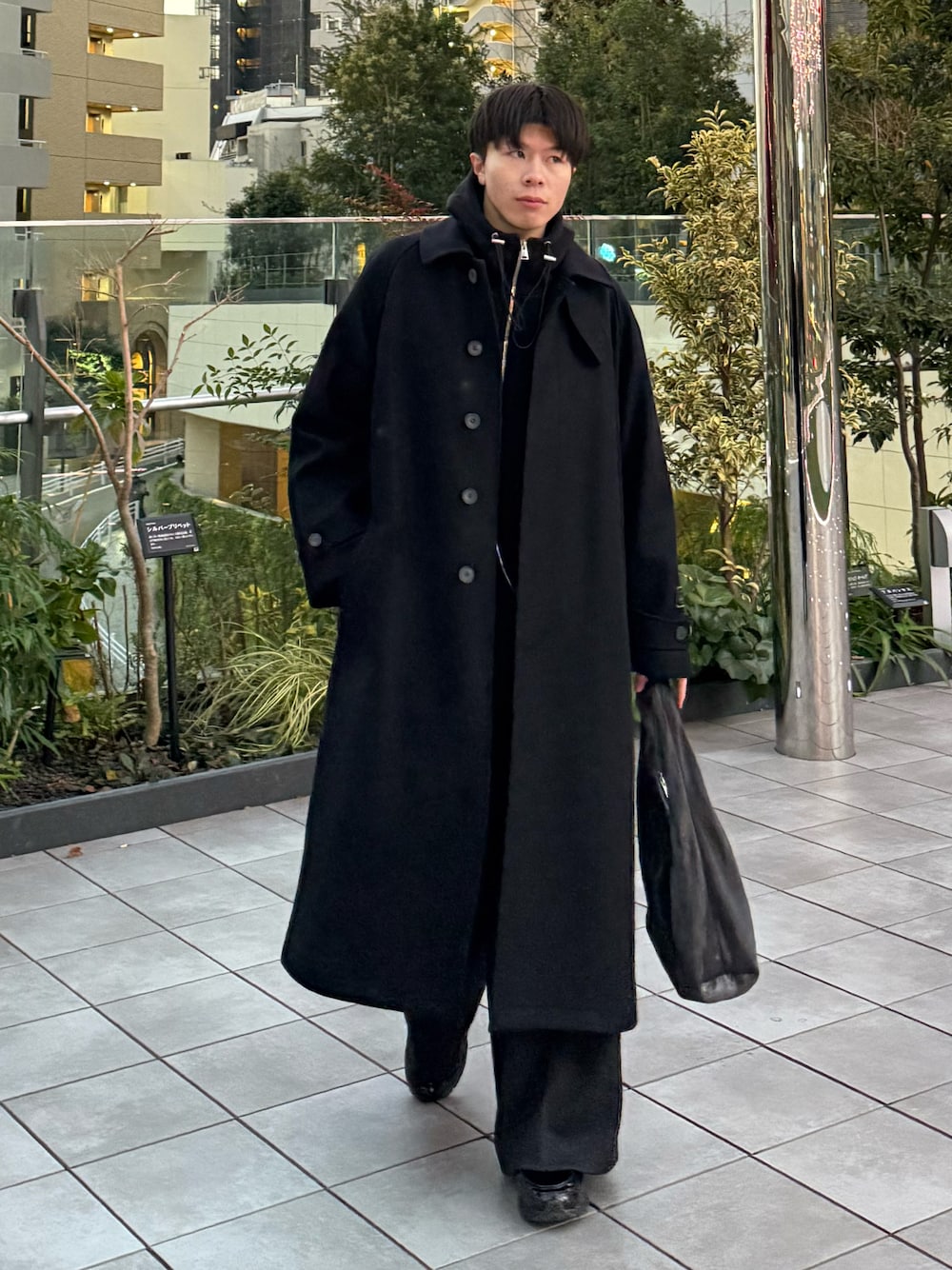 UNISEX》Super140s Prime-Over Melton Balmachan Coat/プライム