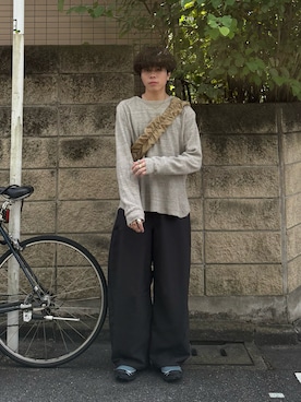 「JOURNAL STANDARD（ジャーナルスタンダード）のアイテム（Tシャツ/カットソー）」を使った、junさん（メンズ・171cm）の秋コーディネート